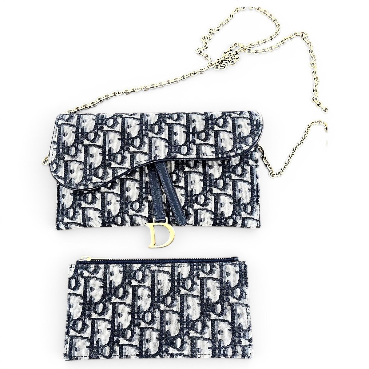 Saddle Wallet On Chain cloth crossbody bag
