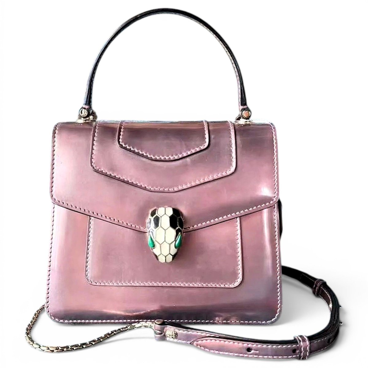 Serpenti leather crossbody bag