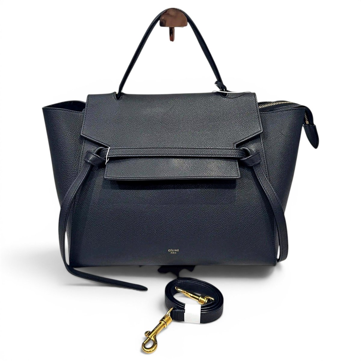 Belt leather handbag