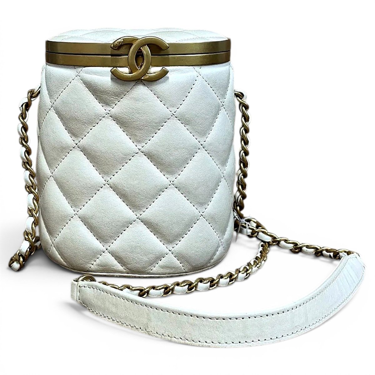 Trendy CC Vanity leather handbag