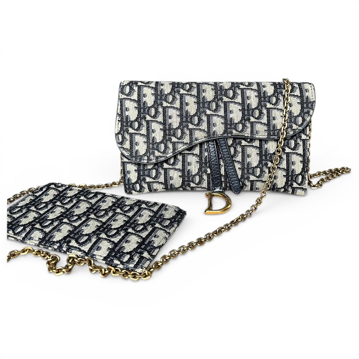 Saddle Wallet On Chain cloth crossbody bag