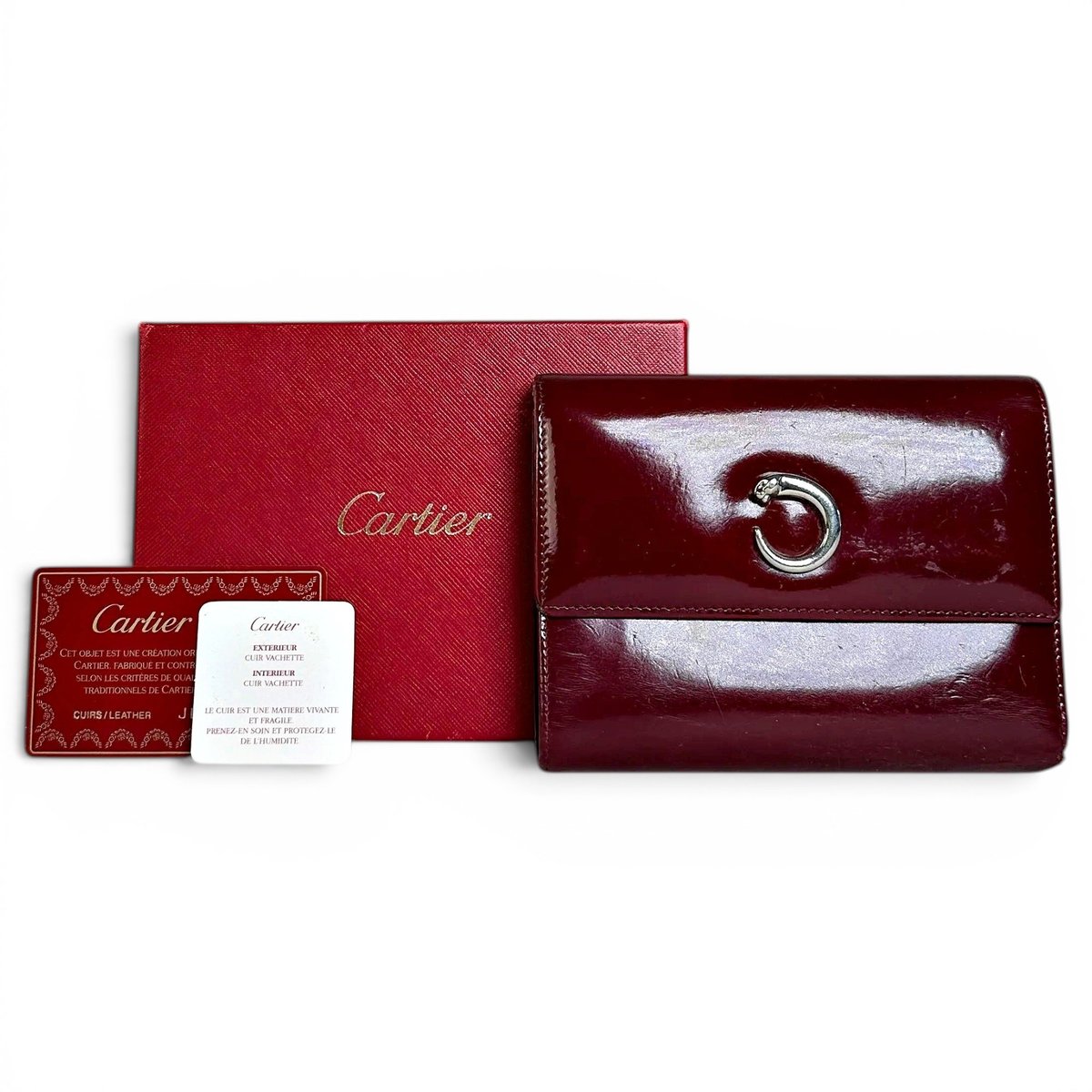 Panthère patent leather mini bag