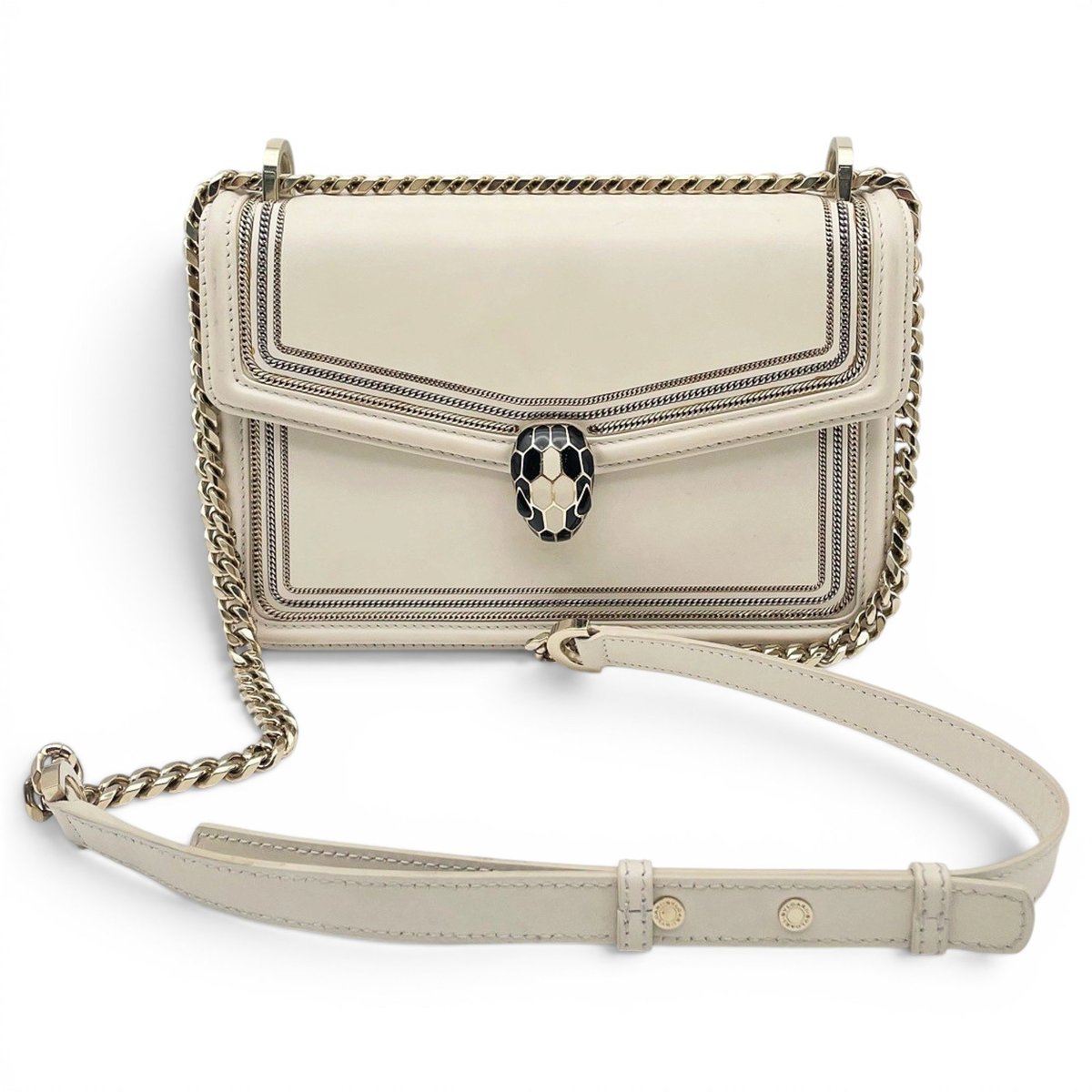 Serpenti leather handbag