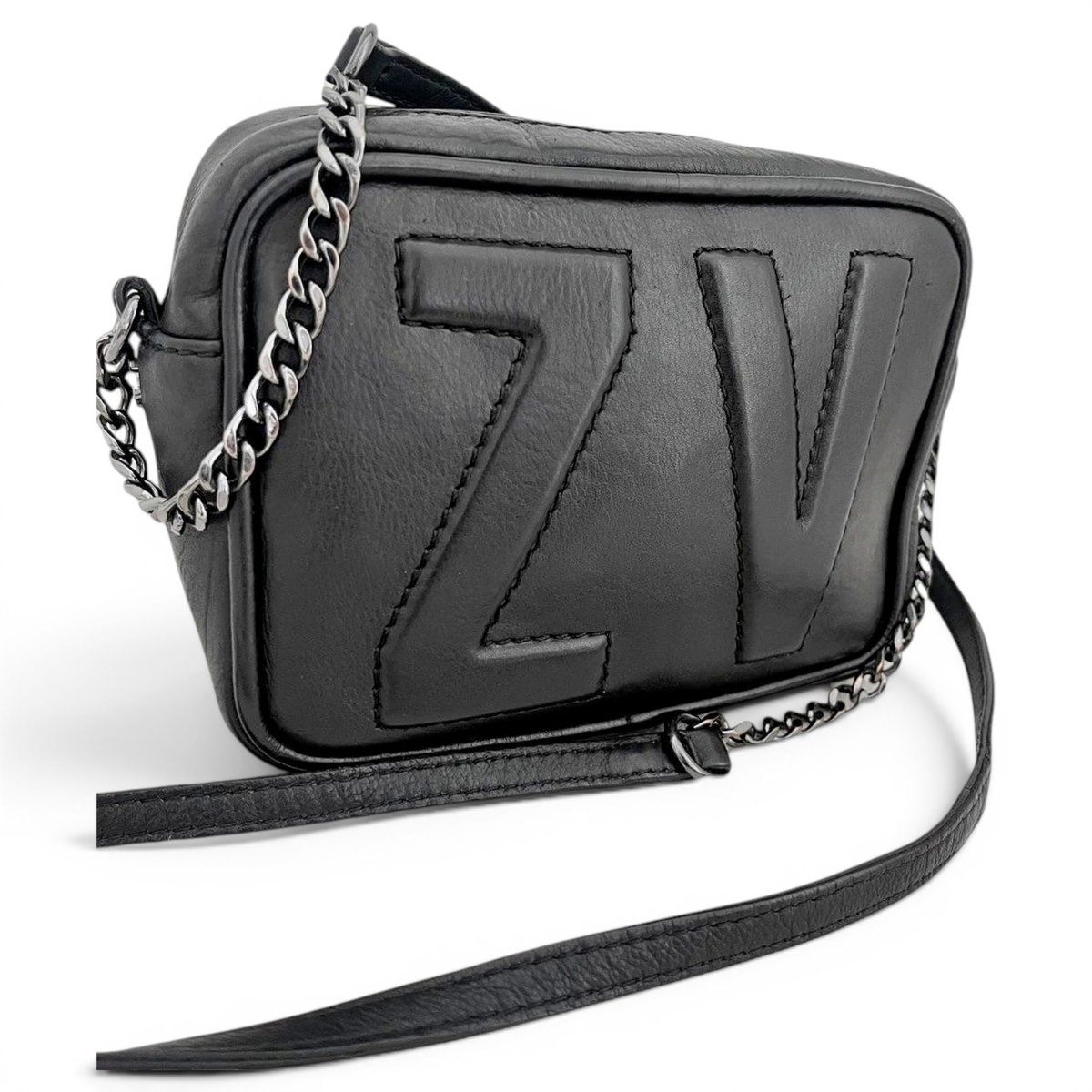 Rock leather crossbody bag