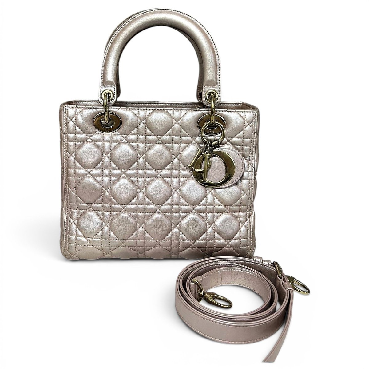 Lady Dior leather handbag