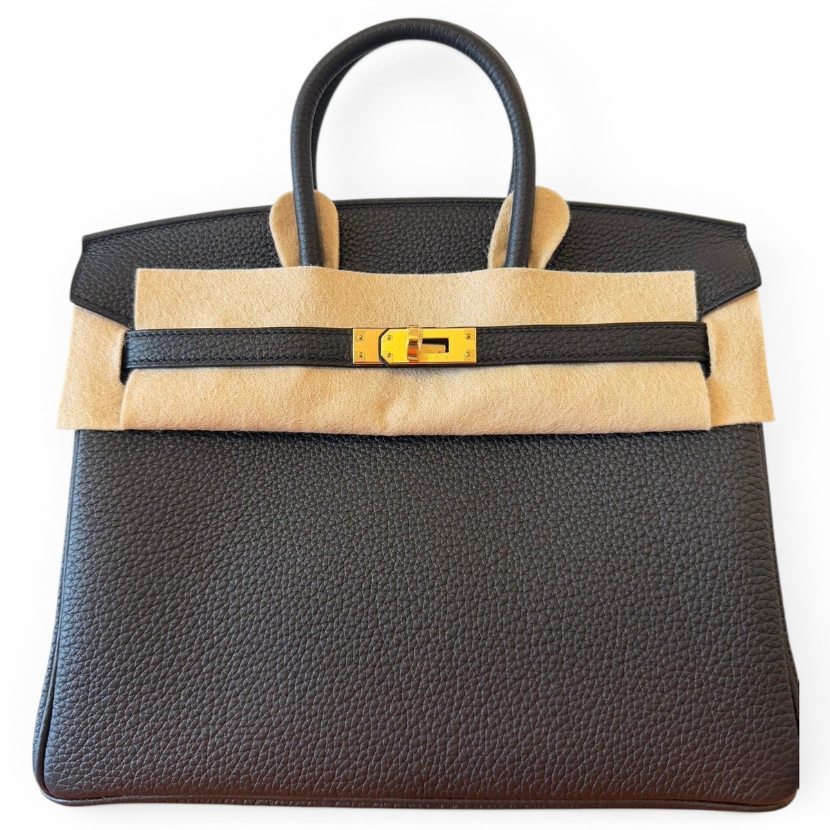 Birkin 25 leather handbag