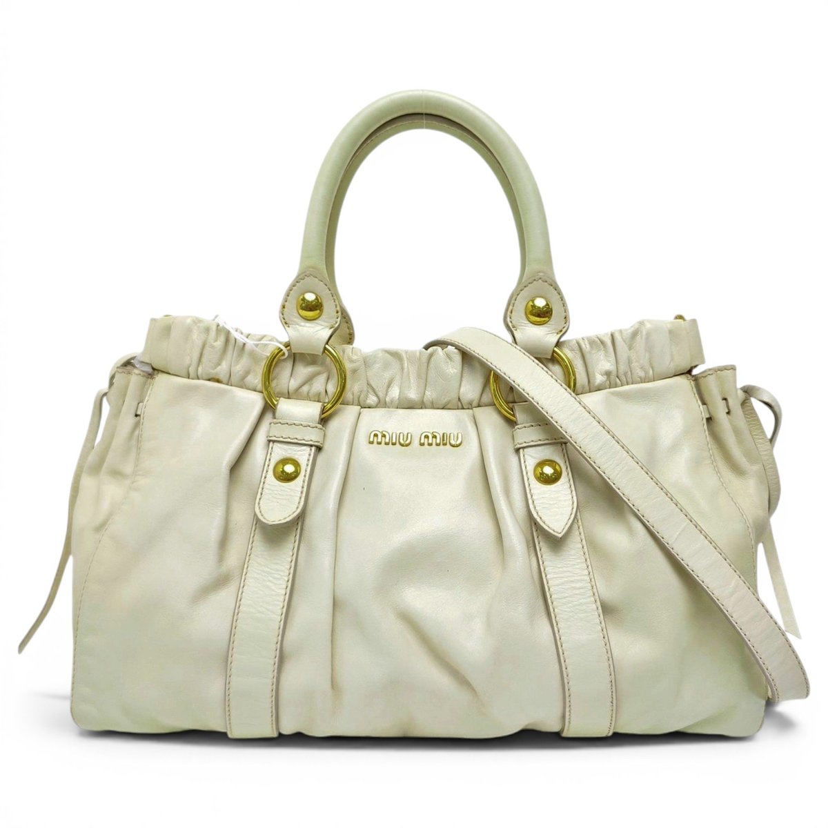 Bow bag leather handbag