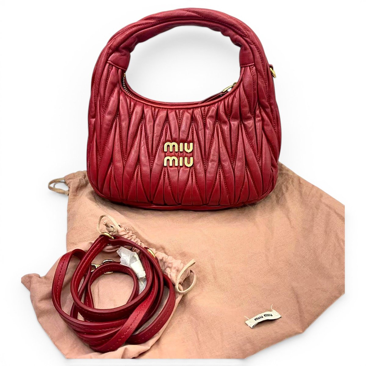 Miu Wander leather handbag