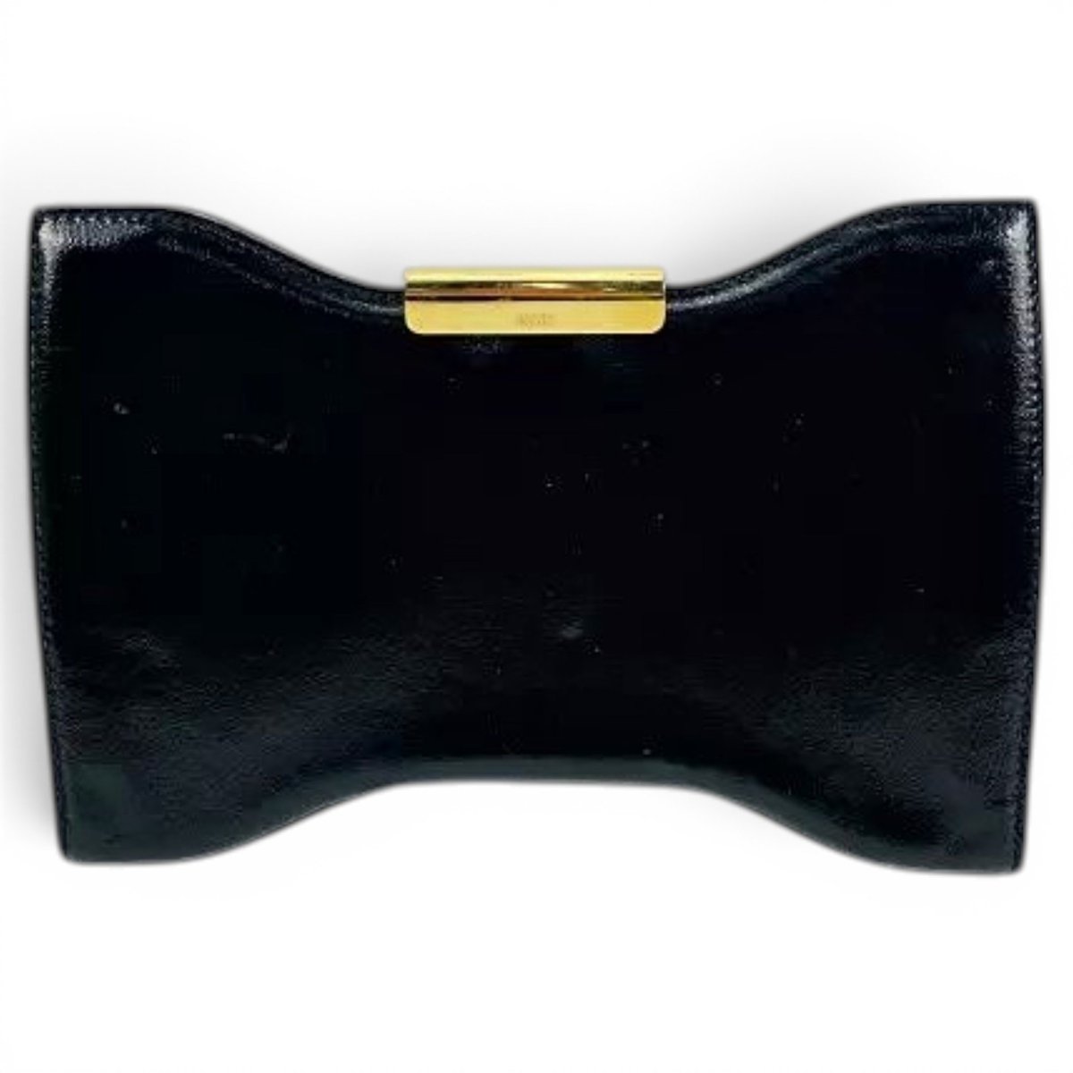 Leather clutch bag