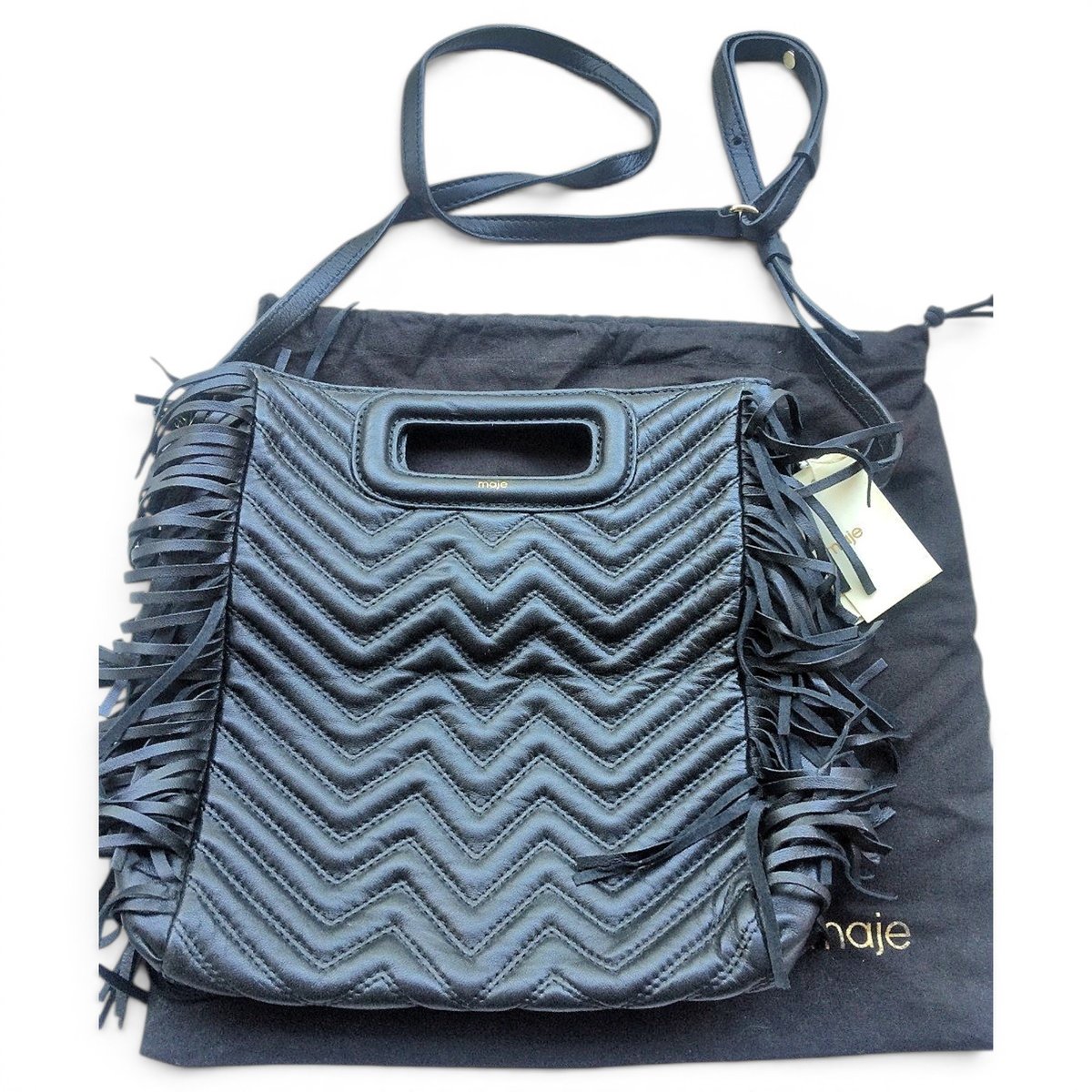 Sac M leather crossbody bag