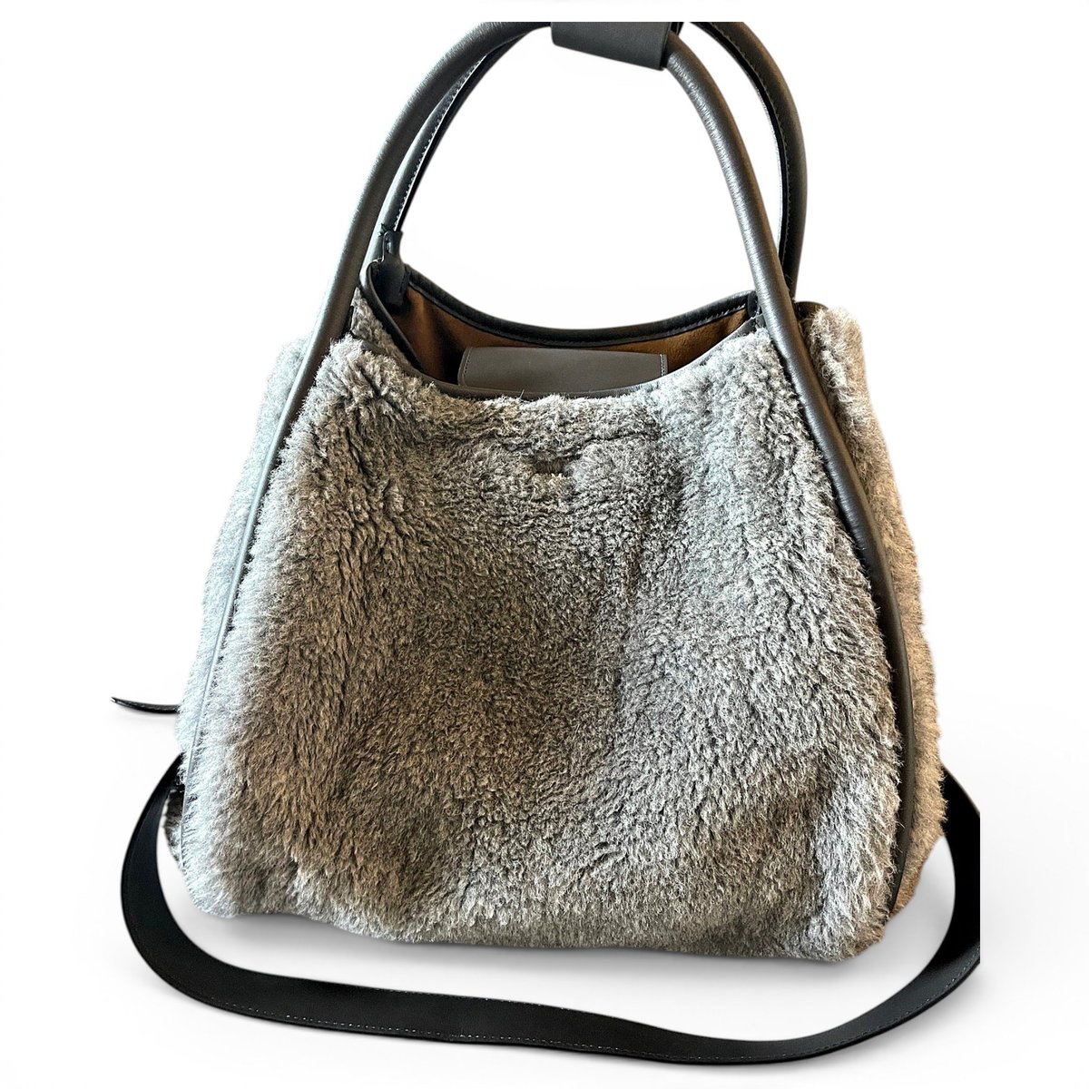 Marine wool handbag
