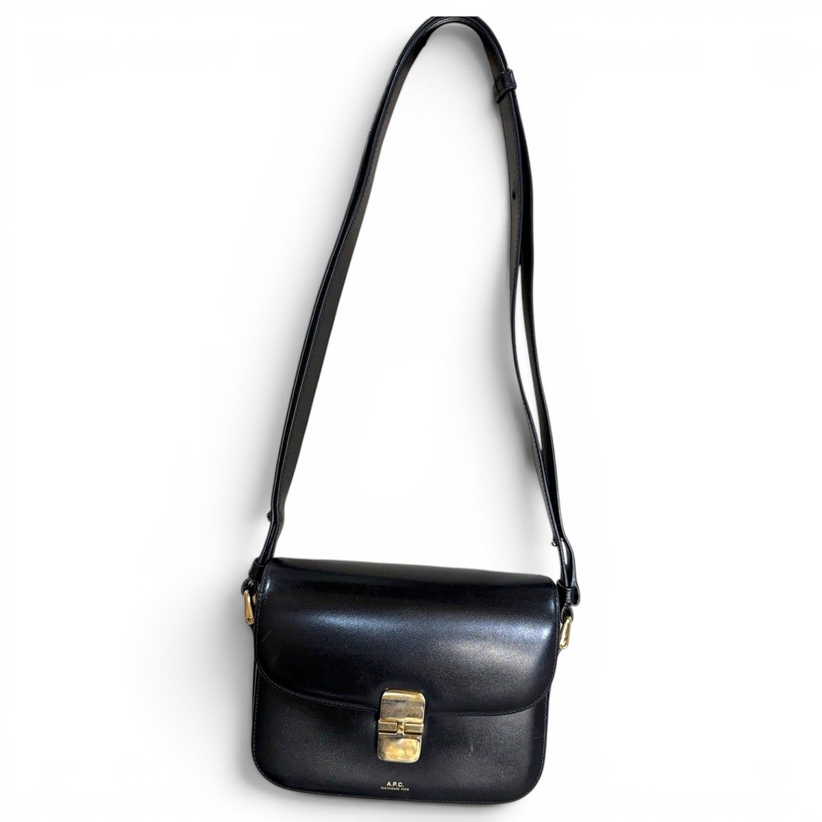 Leather clutch bag