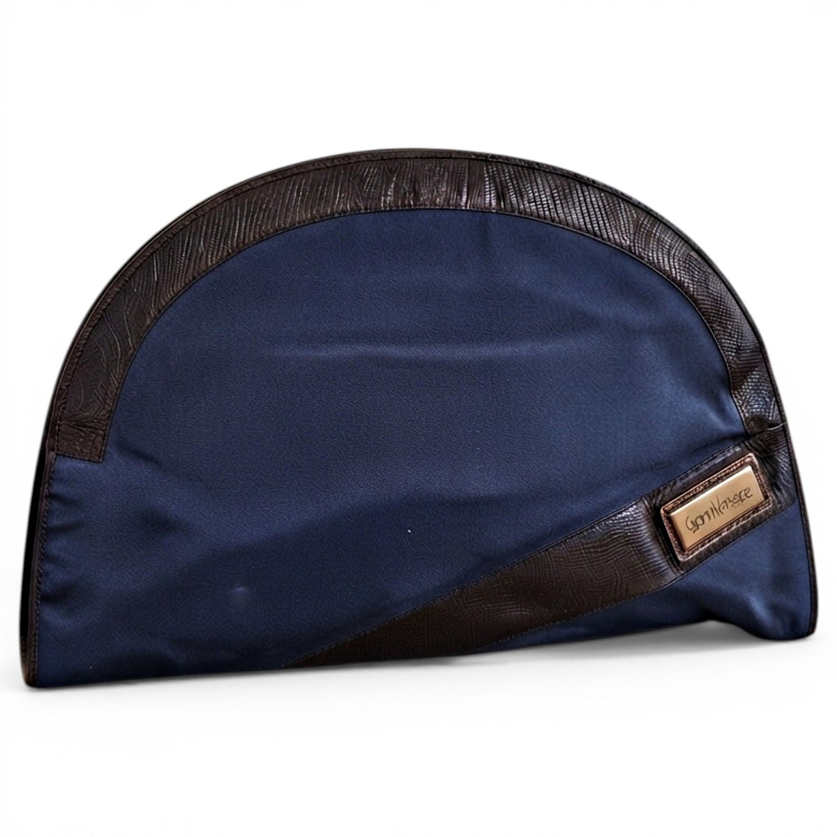 Leather clutch bag