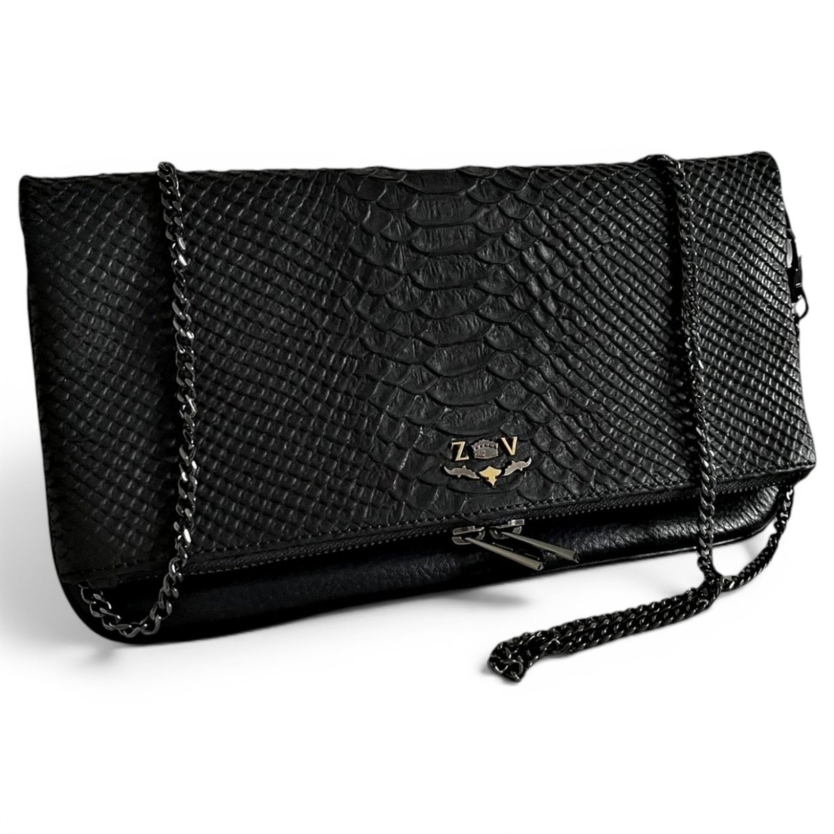 Rock leather crossbody bag