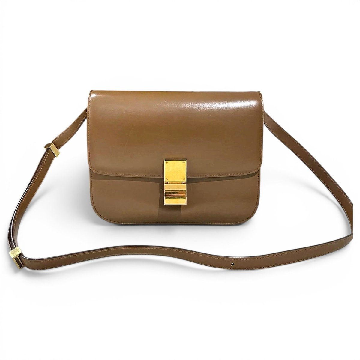 Classic leather crossbody bag