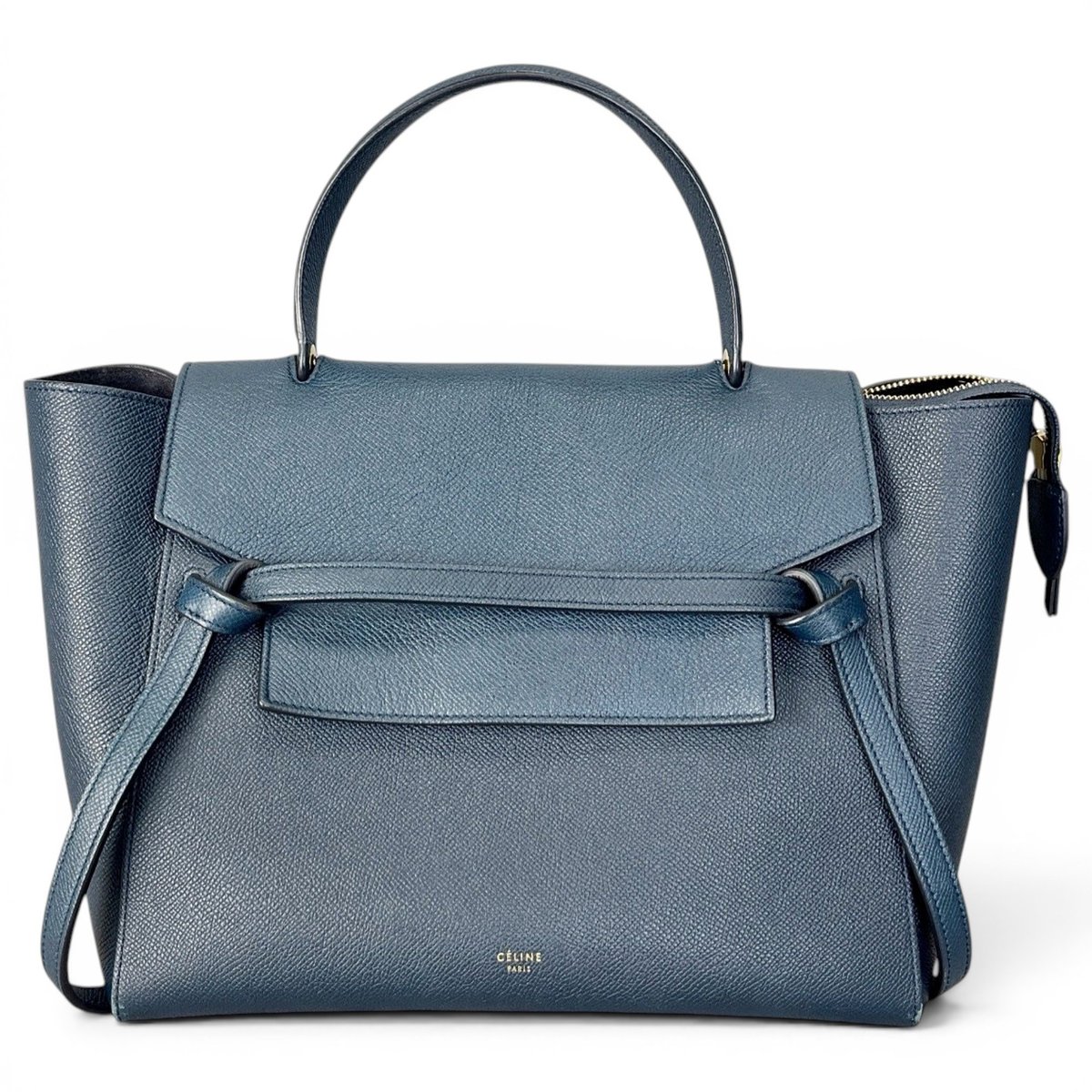 Belt leather handbag