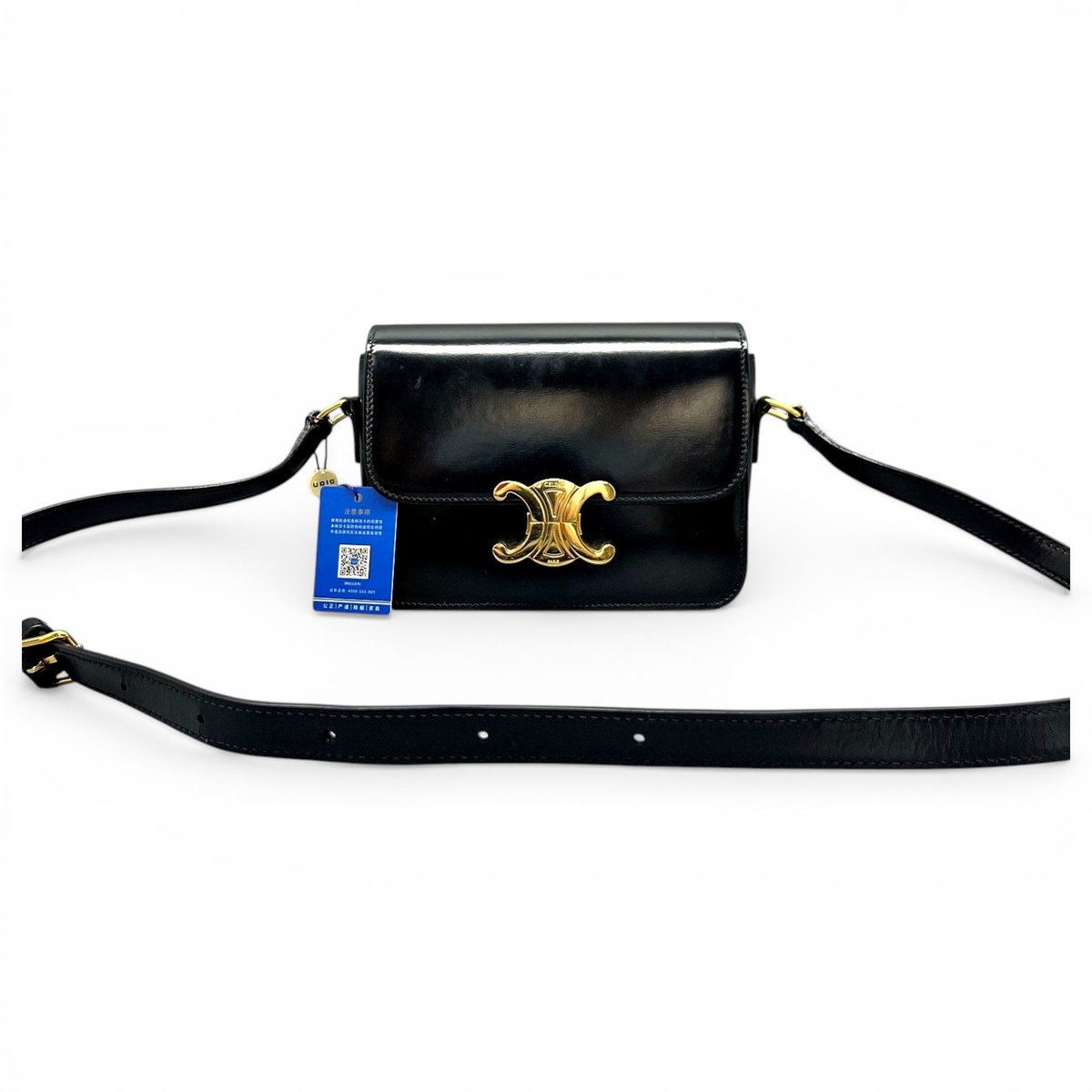 Triomphe leather crossbody bag
