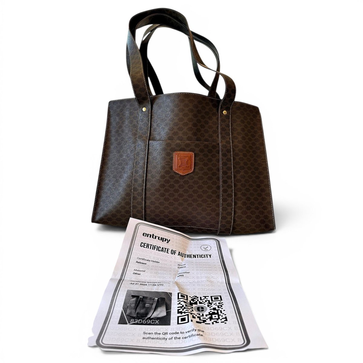 Cabas Horizotal leather tote