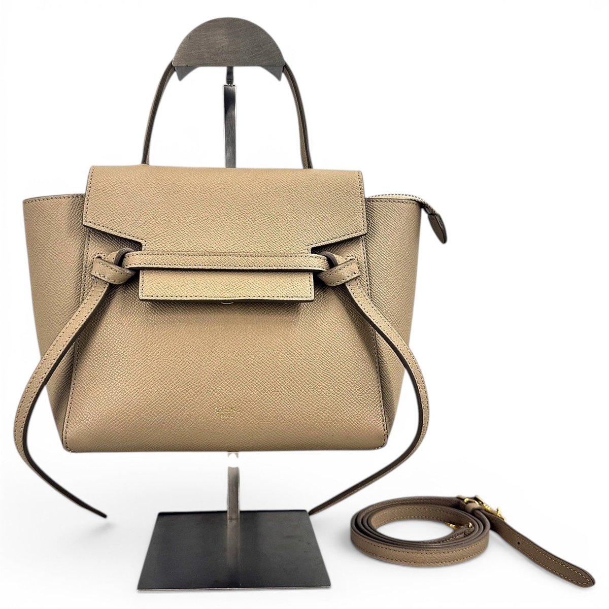 Belt leather handbag
