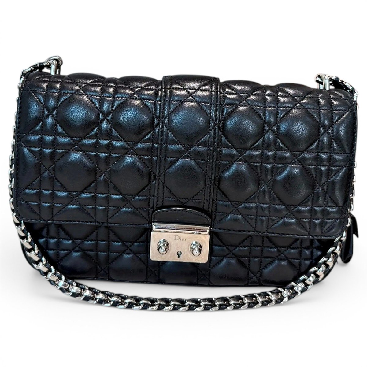 Miss Dior leather crossbody bag