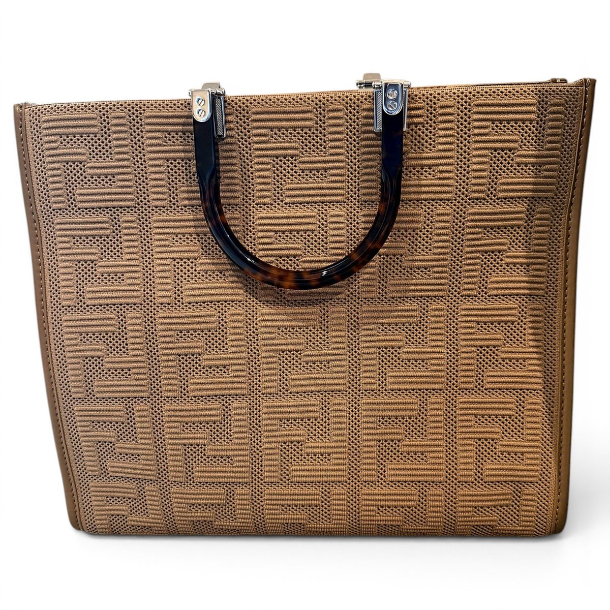 Logo Shopper Tote leather tote