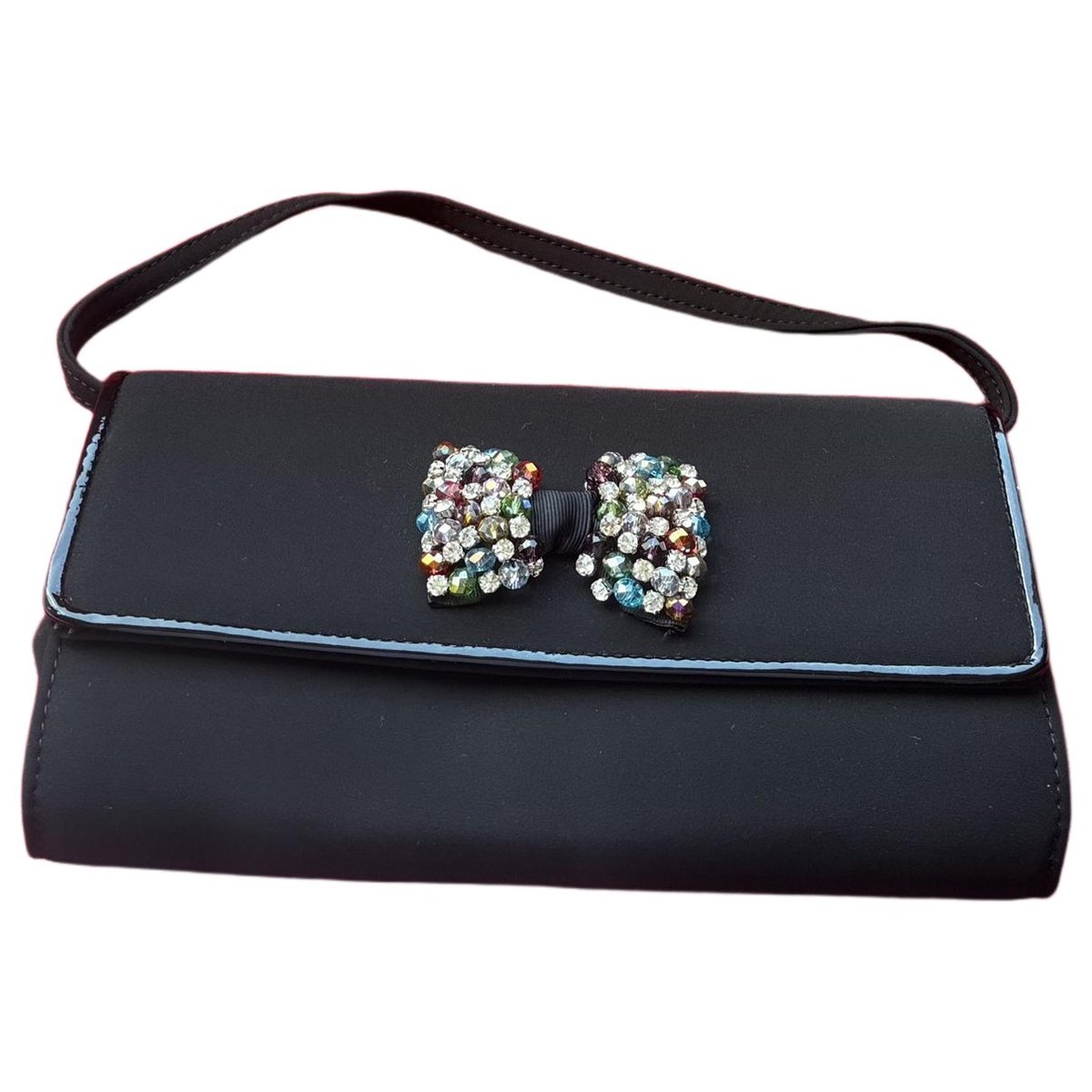 Silk clutch bag