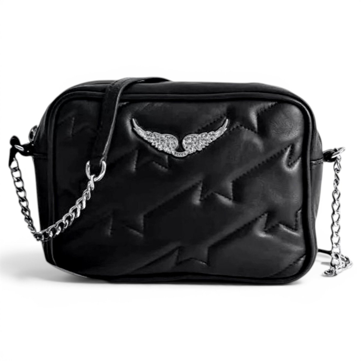 Rock leather crossbody bag