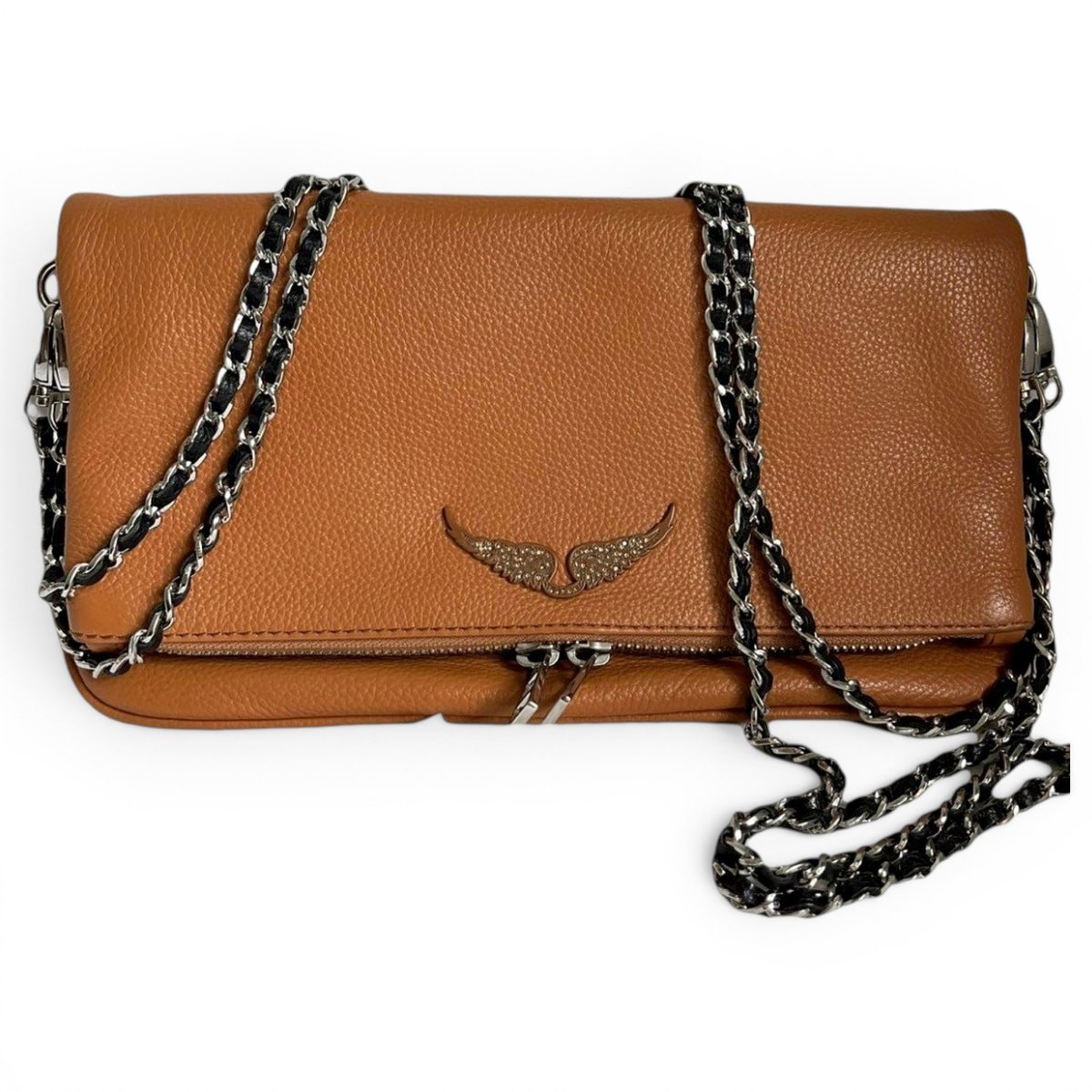 Rock leather crossbody bag