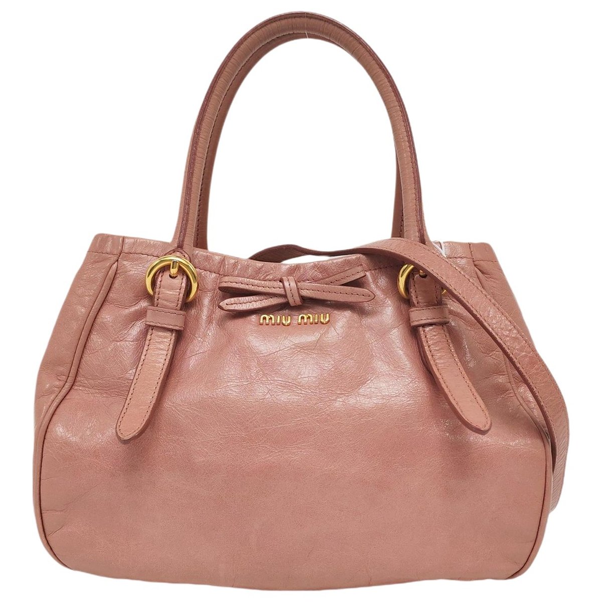 Bow bag leather handbag