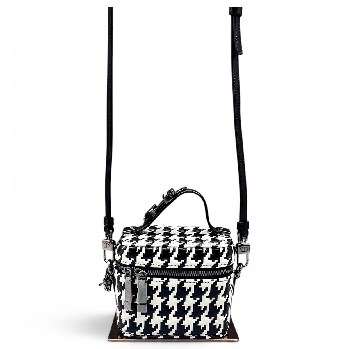 Vanity lady dior leather crossbody bag