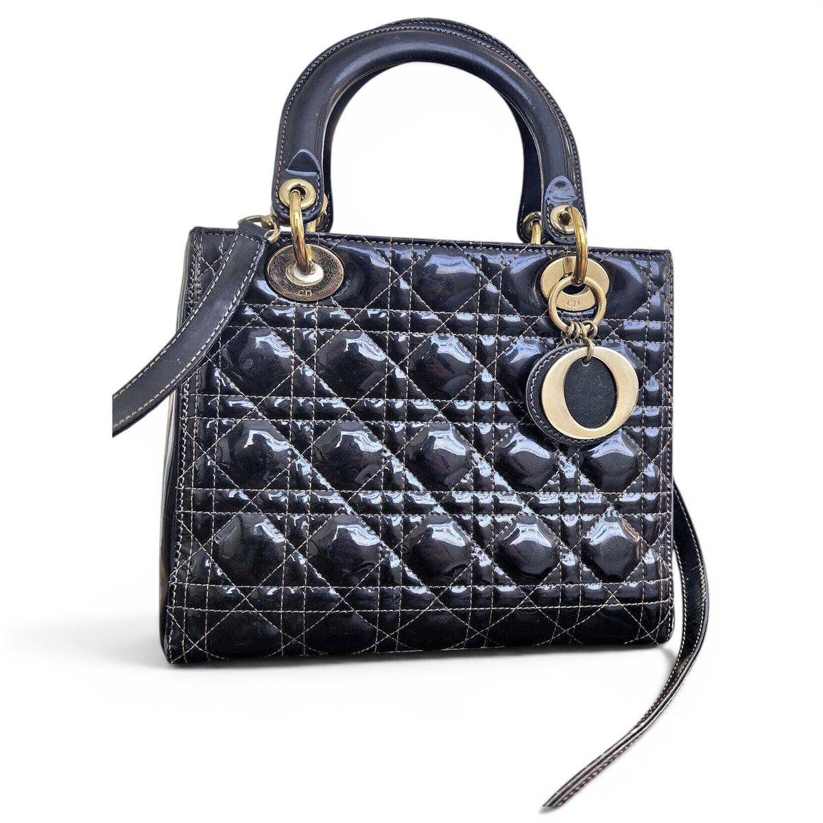 Lady Dior leather handbag