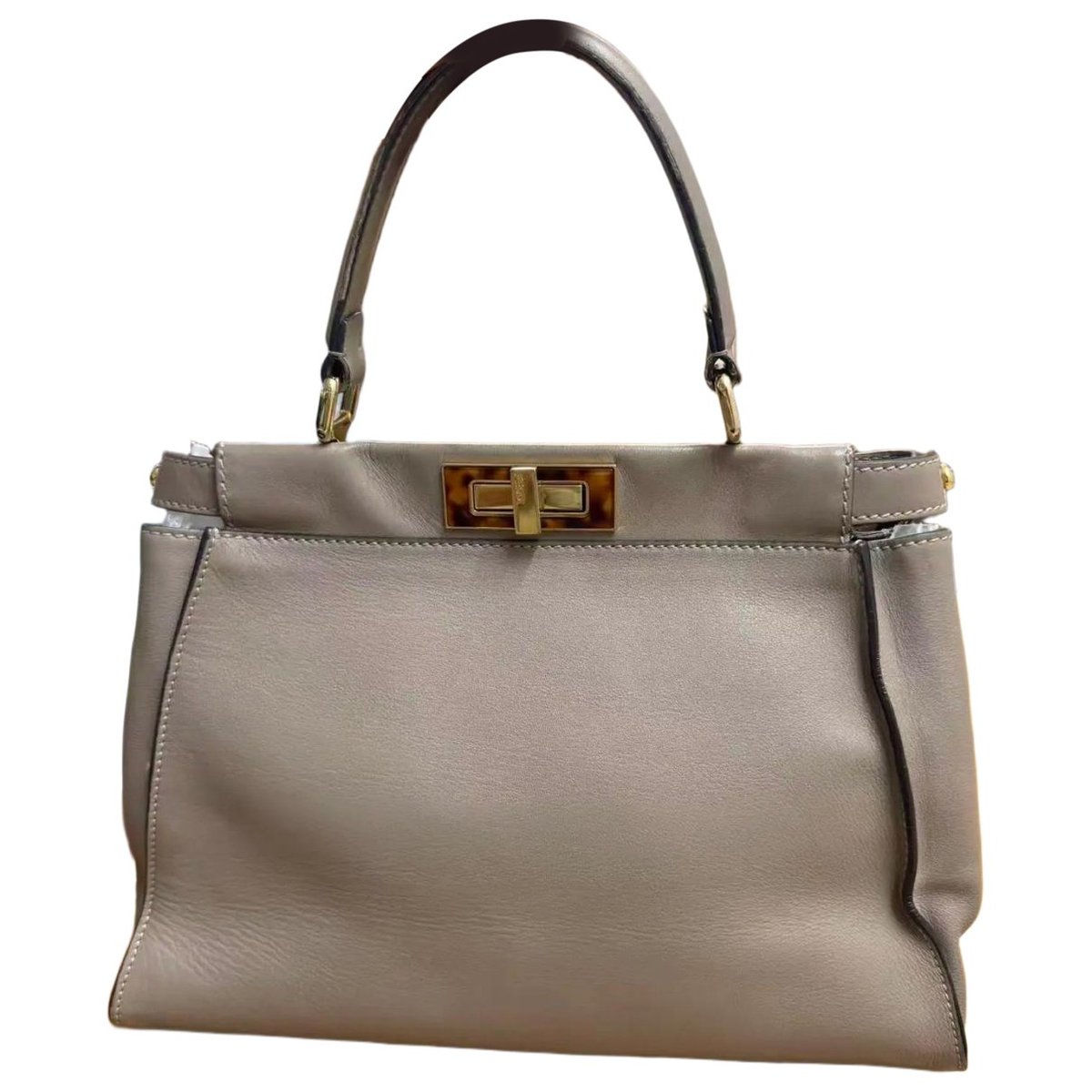 Peekaboo leather handbag