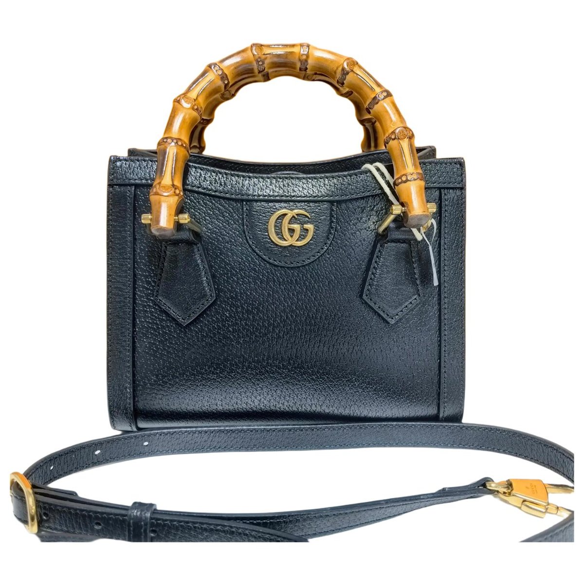 Diana Bamboo leather handbag
