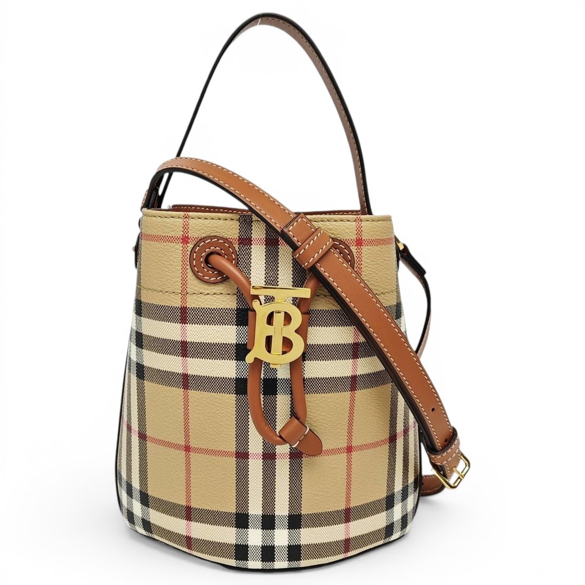 TB leather handbag