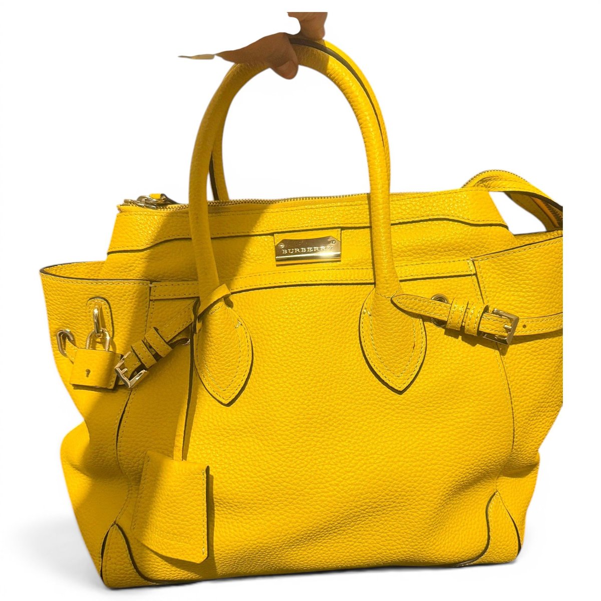 The Belt leather tote