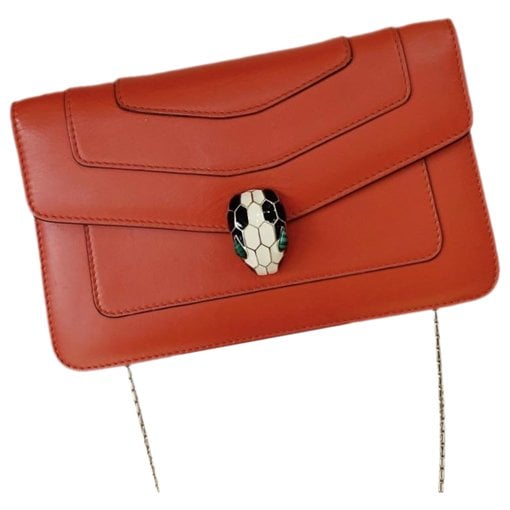 Serpenti leather handbag