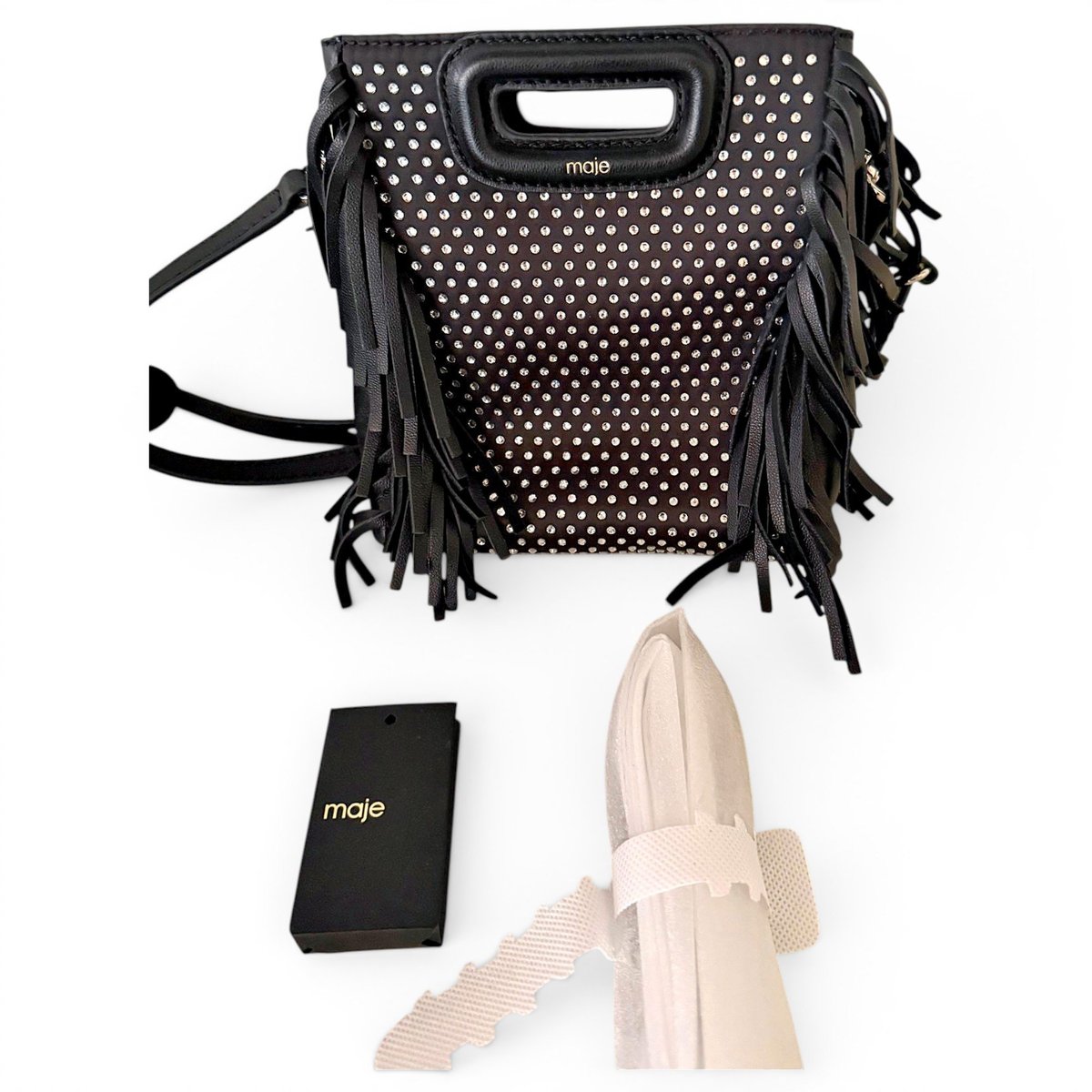 Sac M leather handbag