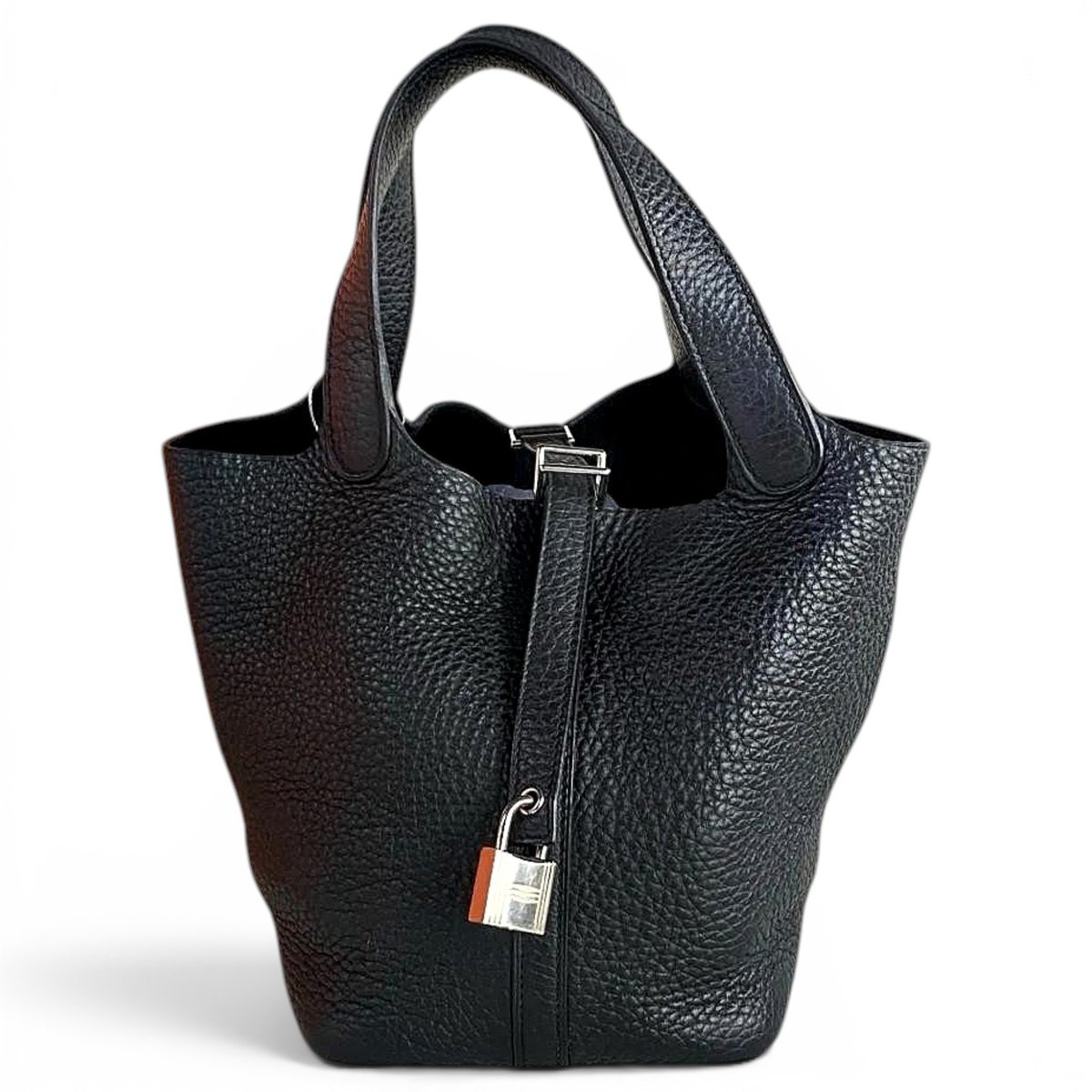 Picotin leather tote