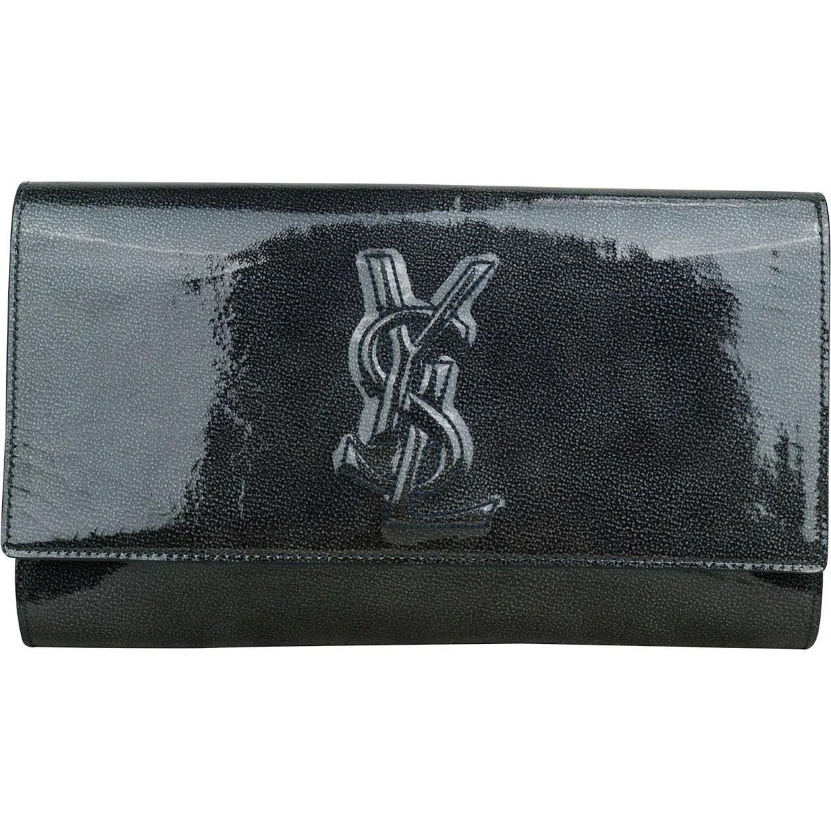 Belle de Jour patent leather clutch bag