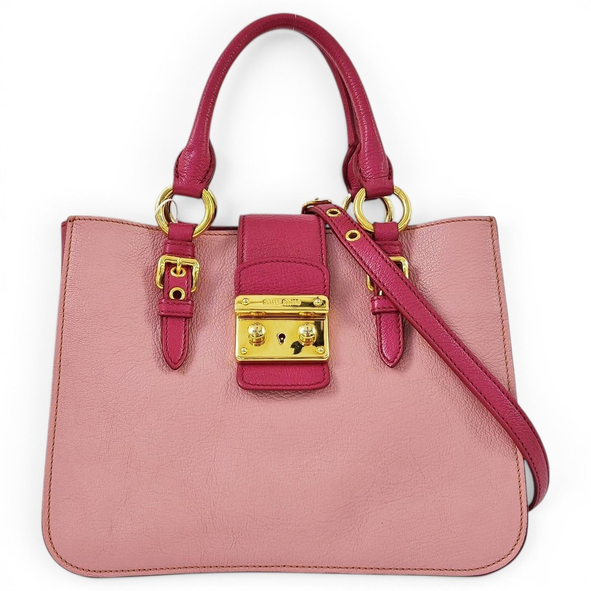 Coffer leather handbag