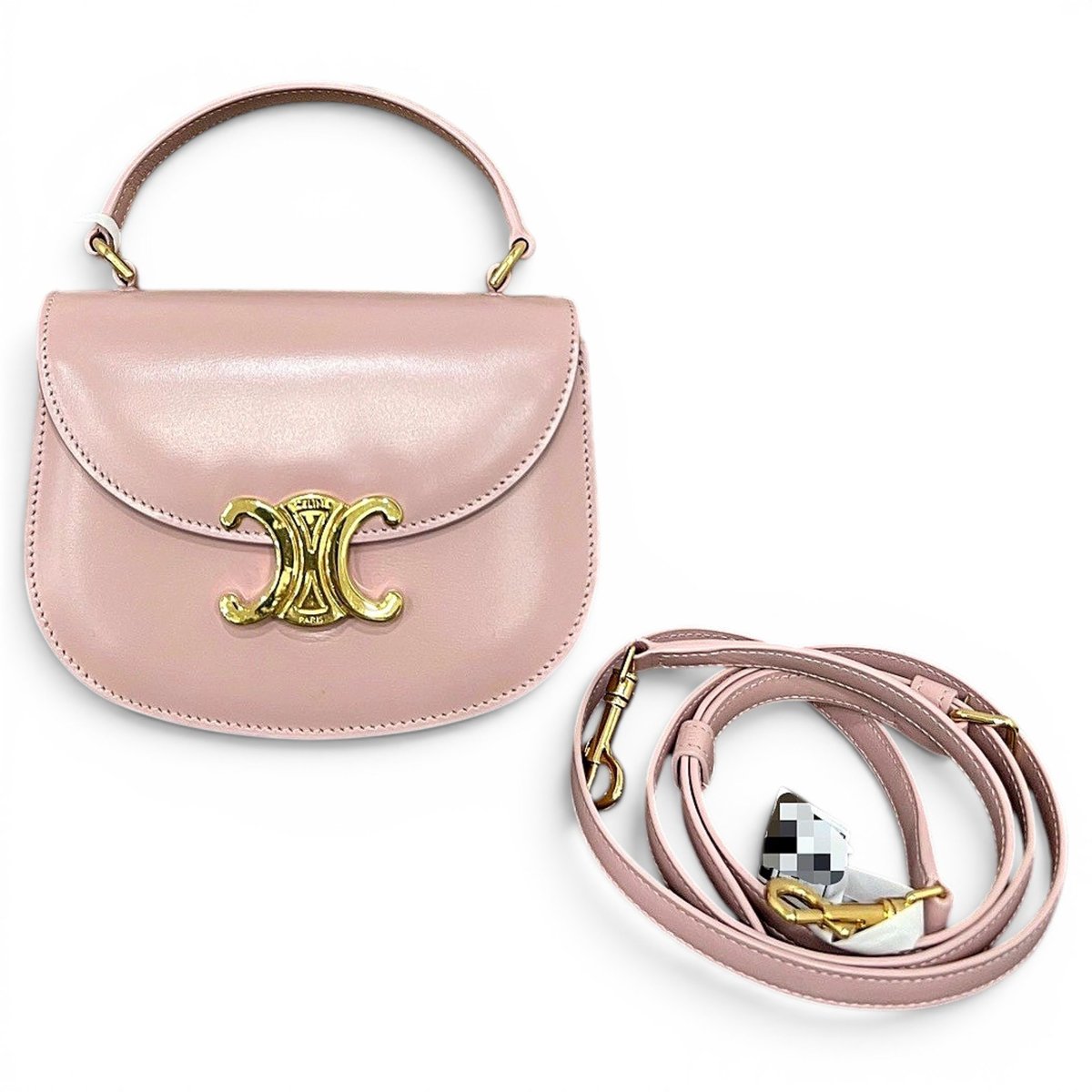 Triomphe leather handbag