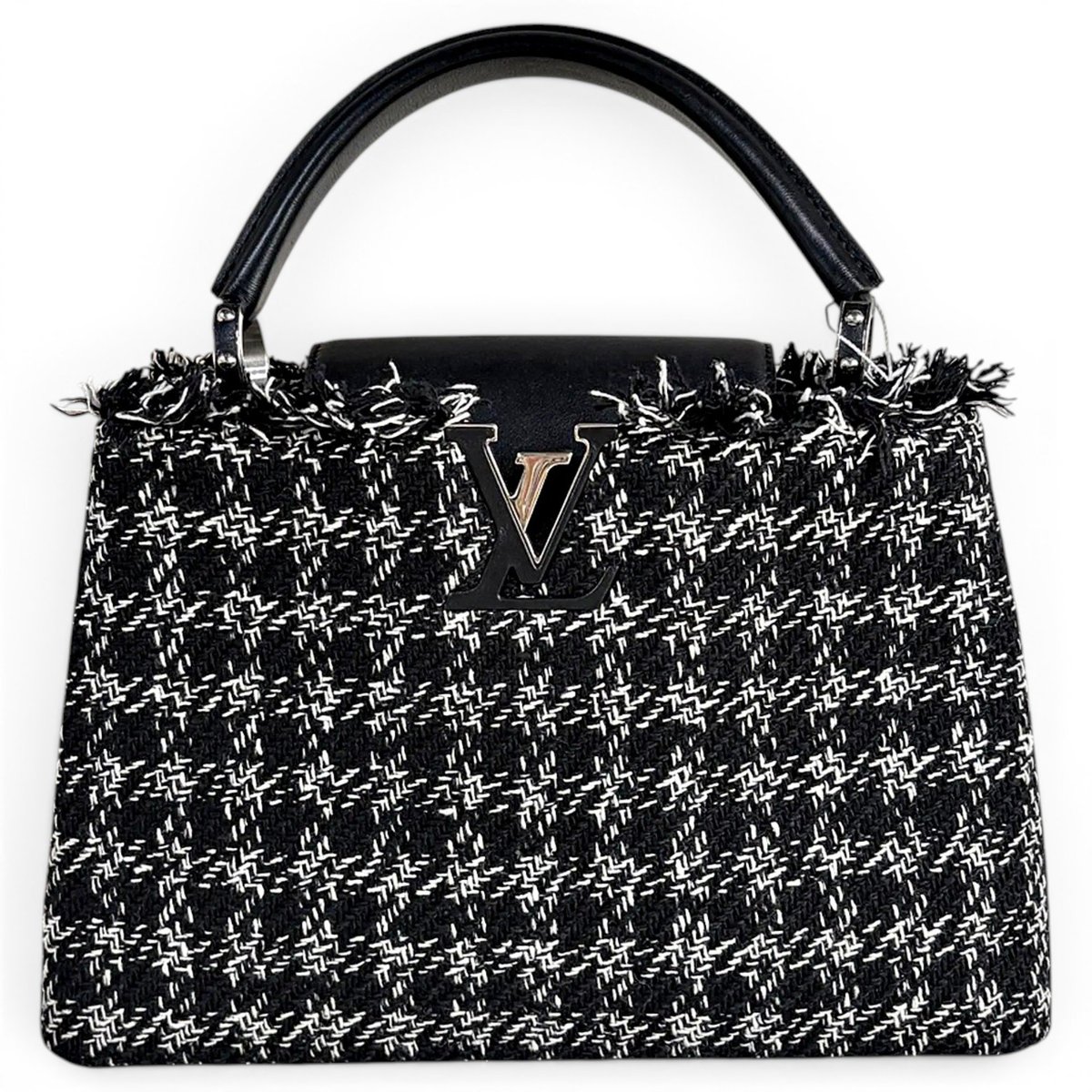 Capucines tweed handbag