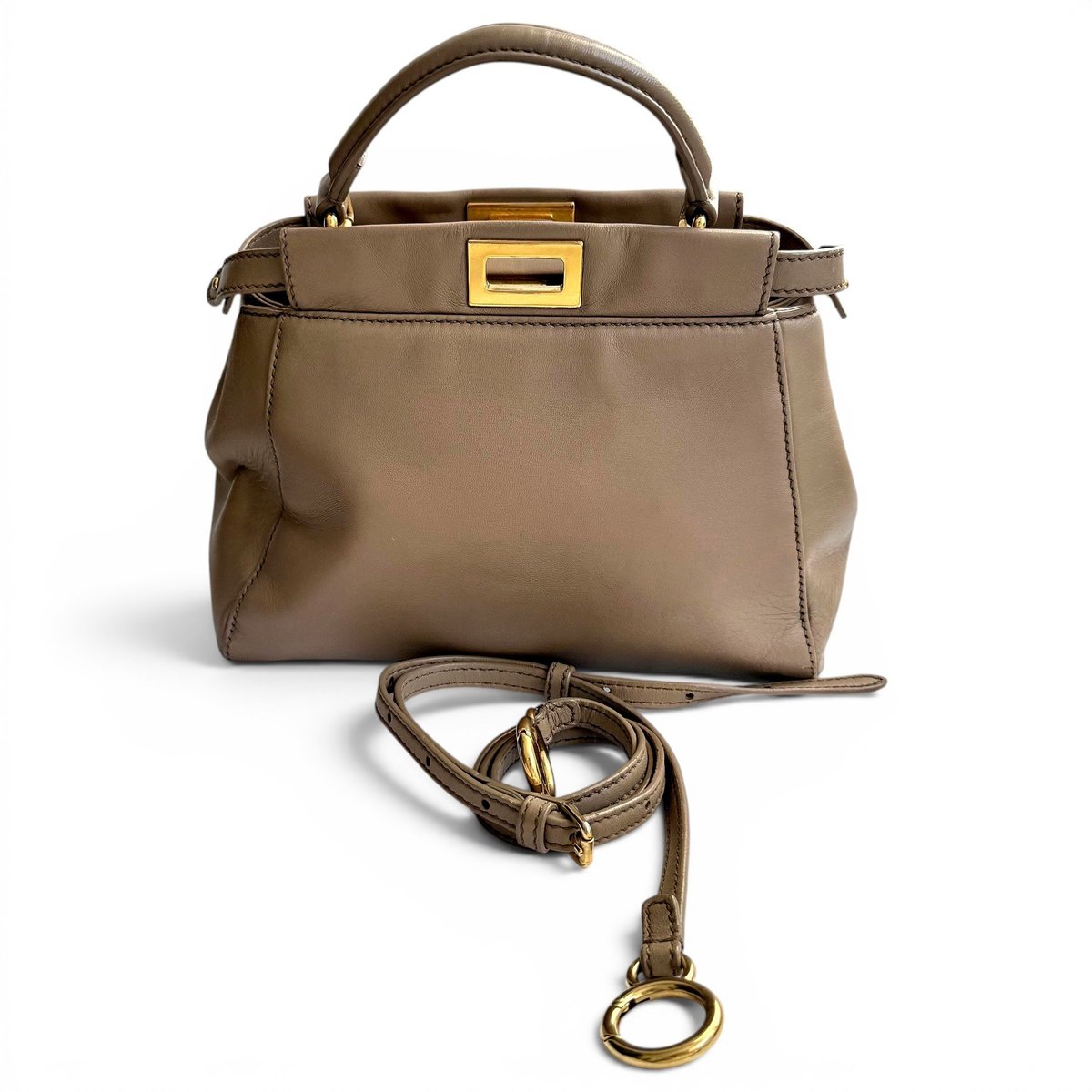 Peekaboo leather handbag