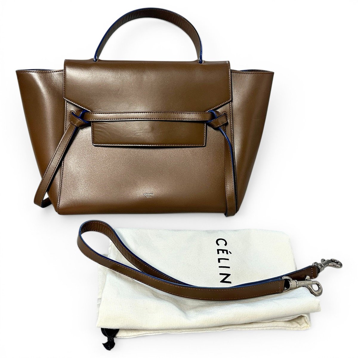 Belt leather handbag
