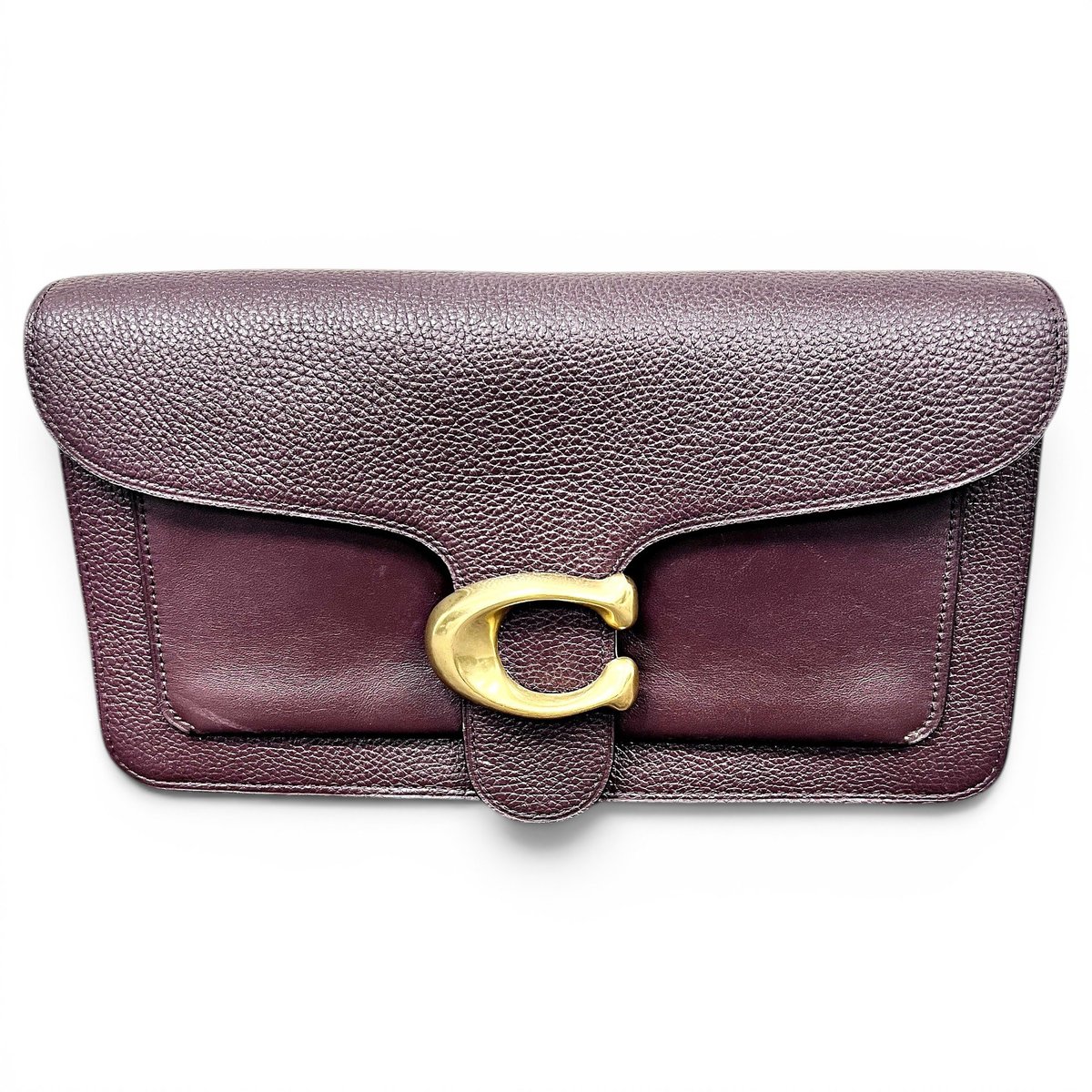 Signature Sufflette leather clutch bag