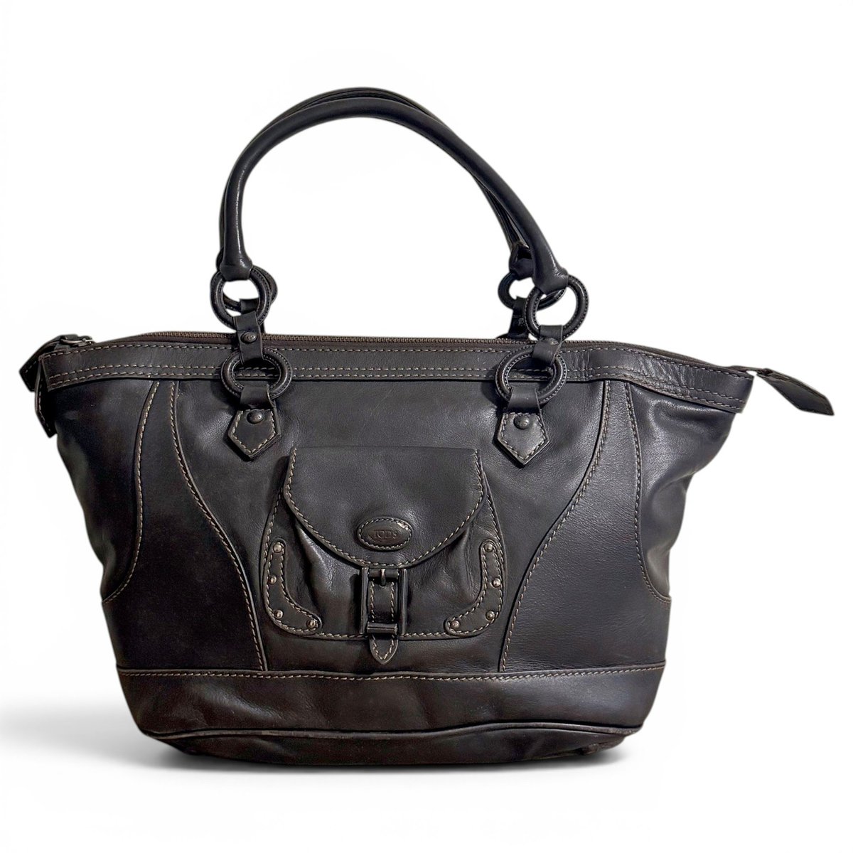 Leather handbag
