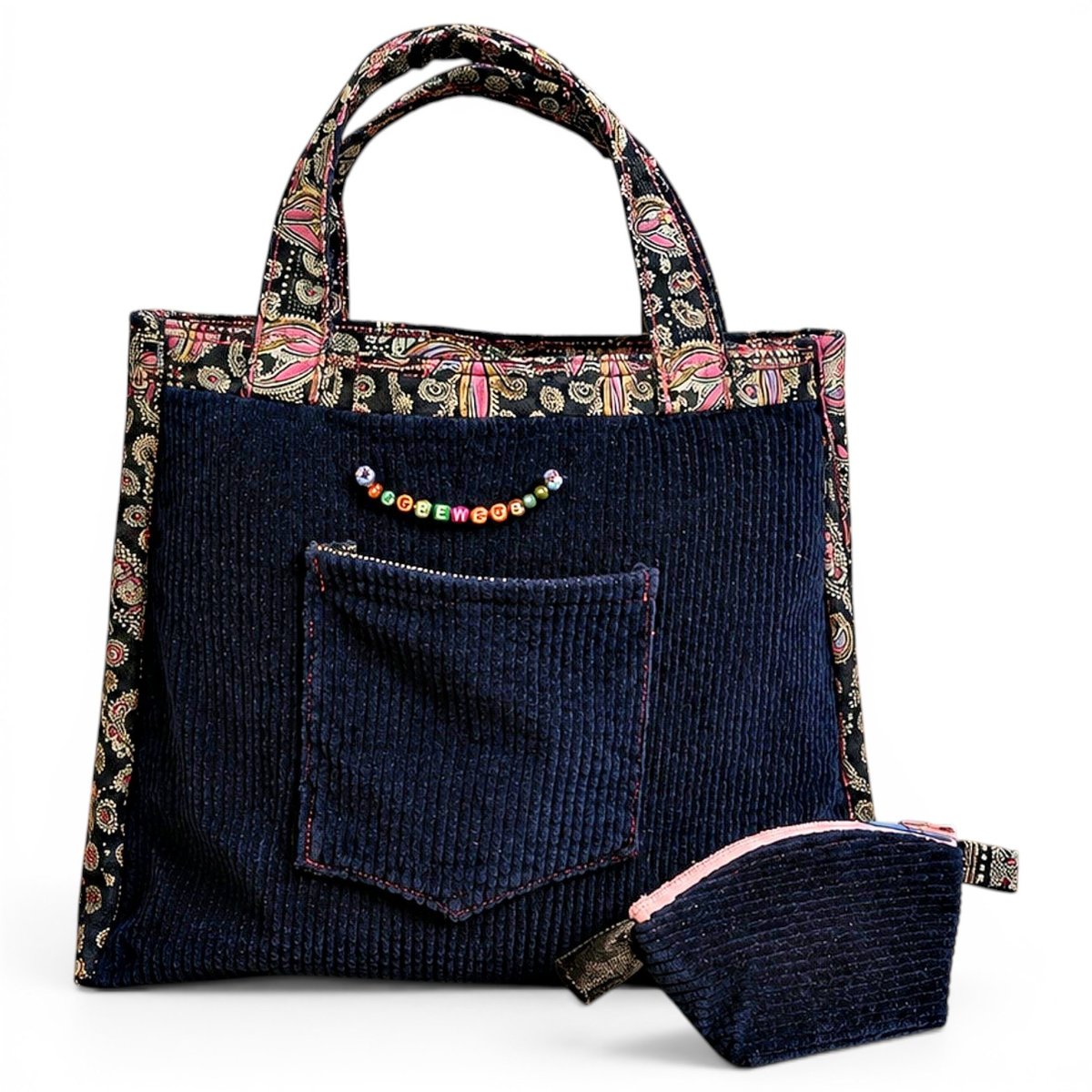Velvet handbag
