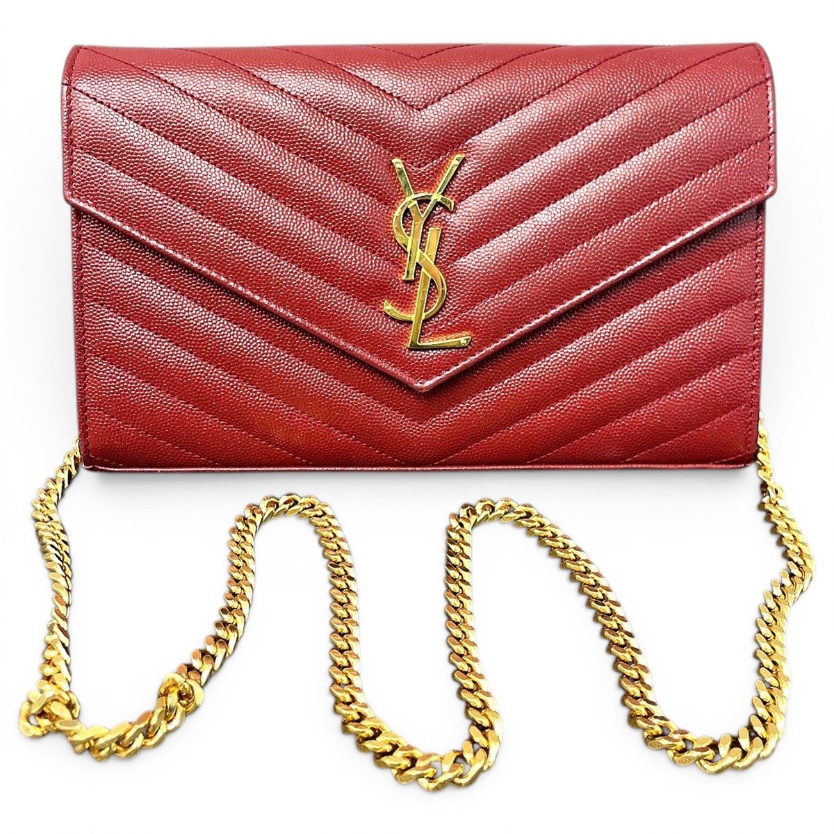 Envelope leather crossbody bag