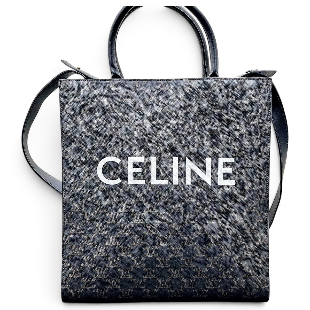 Cabas Vertical leather tote