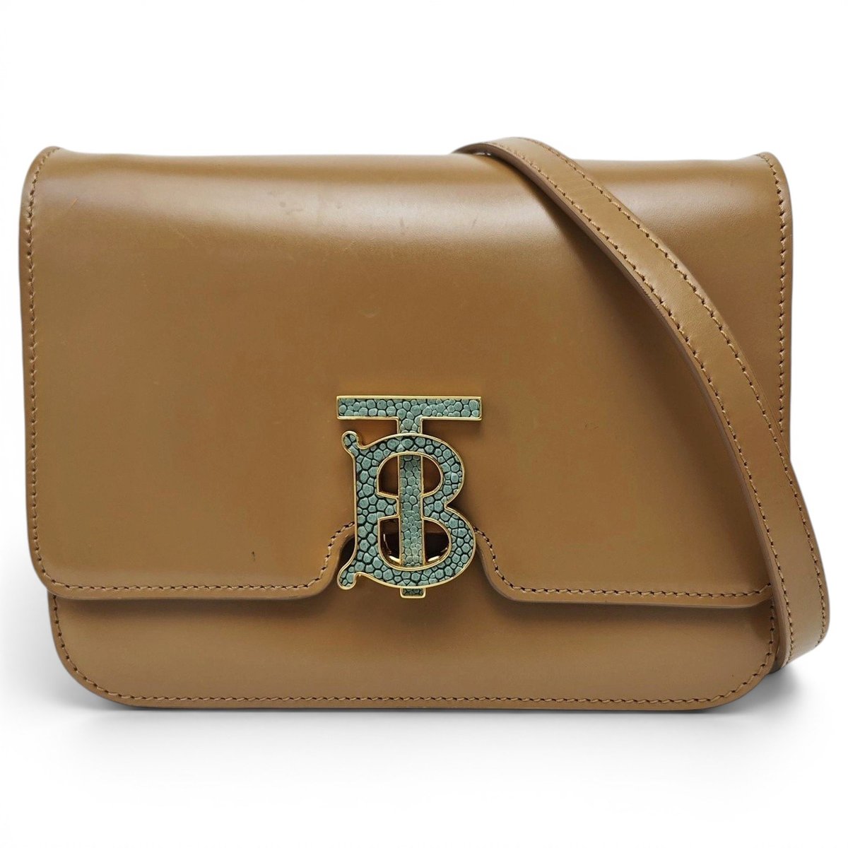 TB leather handbag